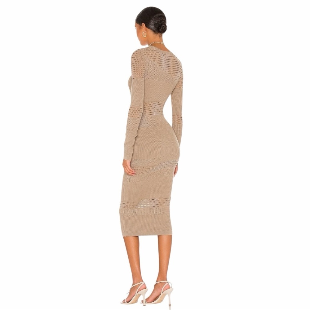 REVOLVE | Lovers + Friends Tianna Dress in Color: Mushroom. Size Small. - Picture 4 of 12